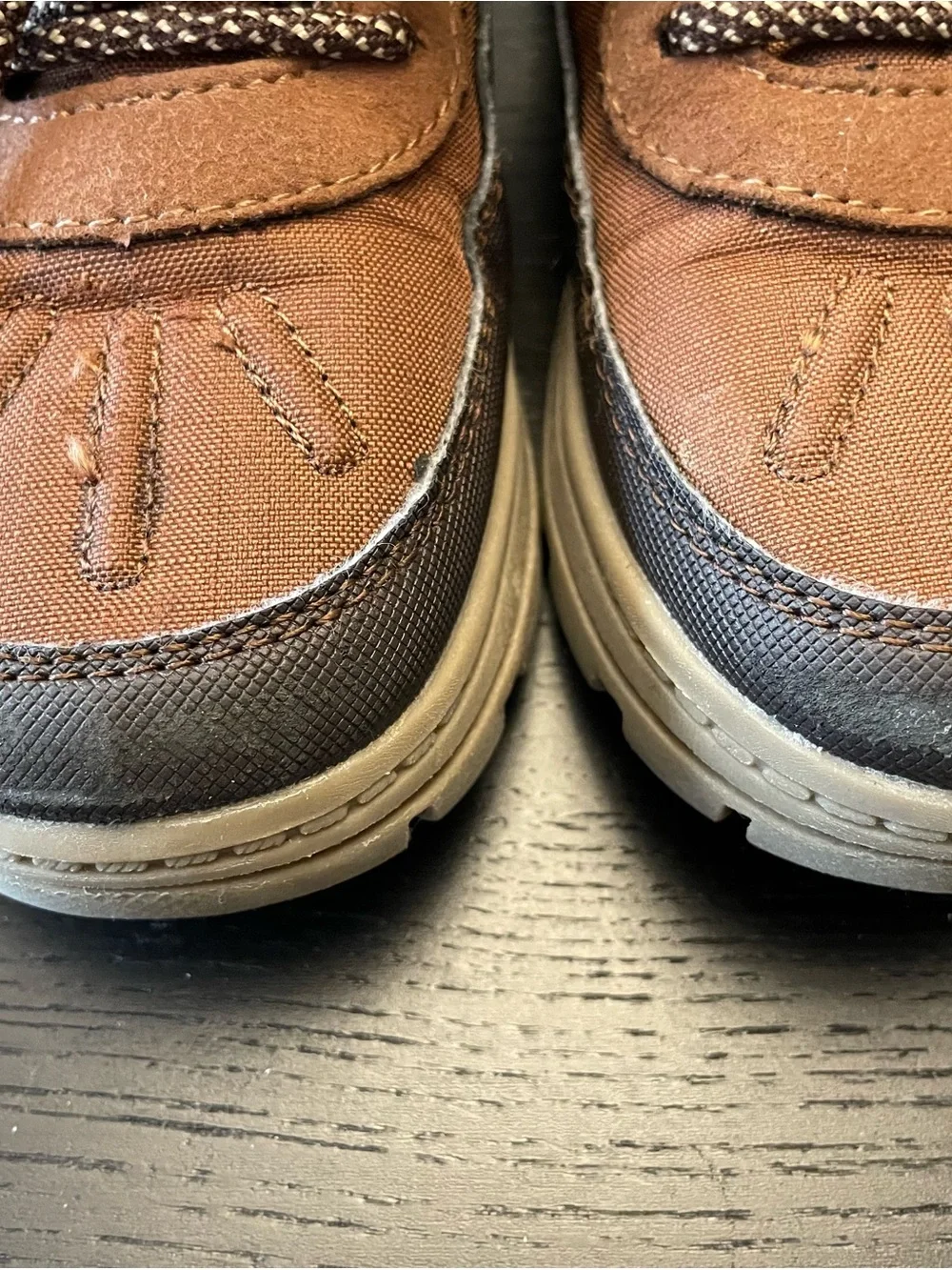 Carter's Brown and Navy Plaid-Lined Kids Duck Boots